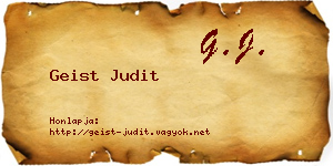 Geist Judit névjegykártya